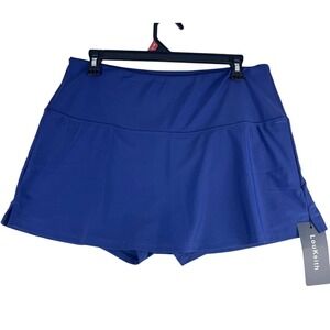 LouKeith Athletic Skort Women Large (L) Blue Tennis Golf Skirt New With Tags